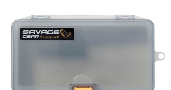 Savage Gear Lurebox 2 Lati - Scatola Portesche Trasparente (fumo)